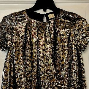 Zara Kids collection sequin leopard dress